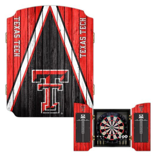 Texas Tech University Dartboard Cabinet