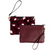 Maroon and Black Clutch