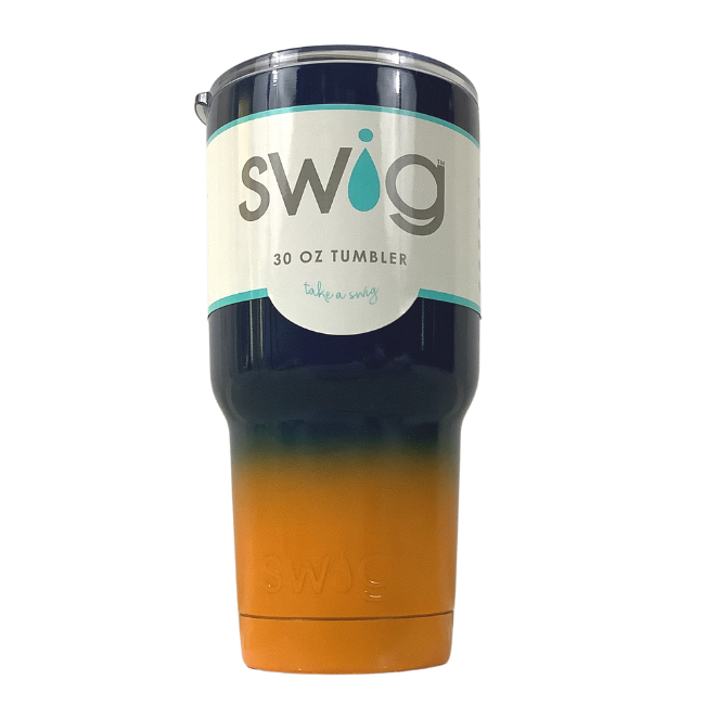 Swig Tumbler - Navy & Orange