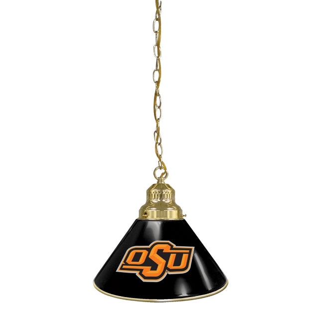 Oklahoma State University Pendant Light - Brass