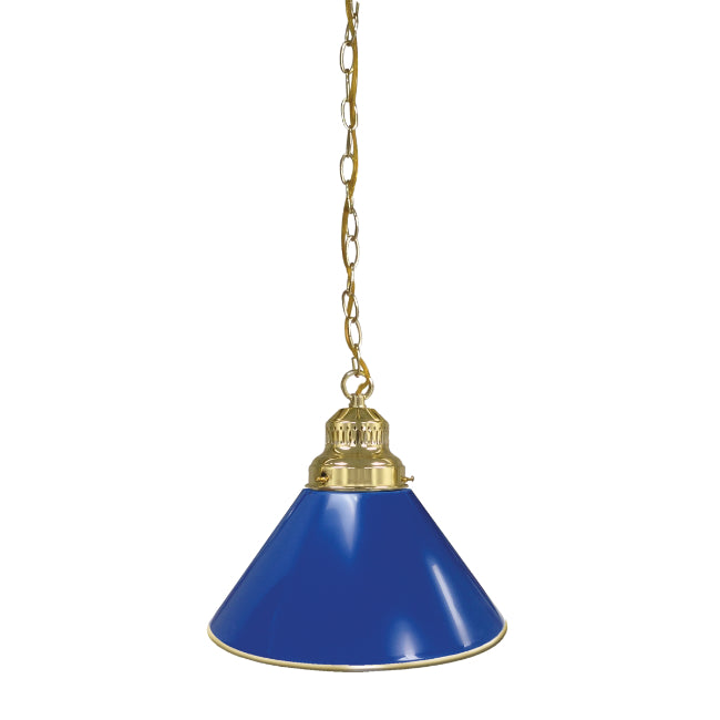 Royal Blue Pendant Light - Brass