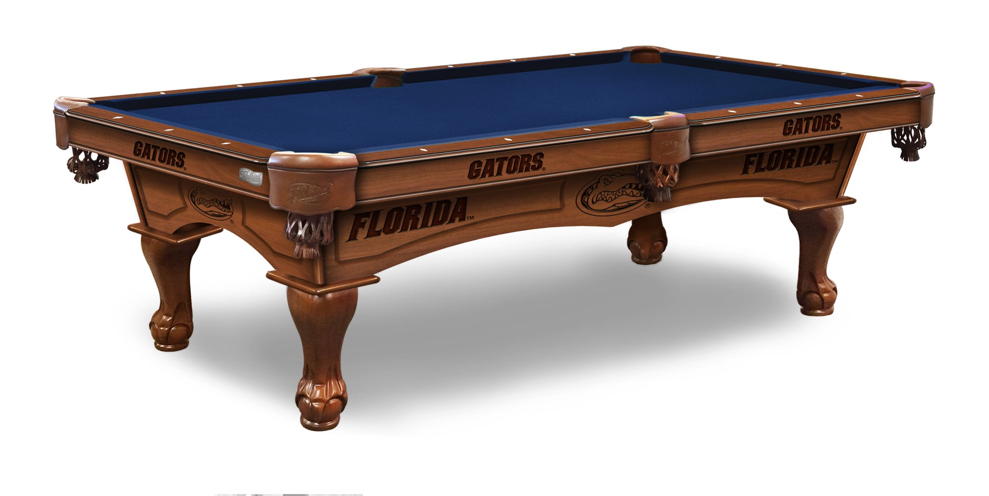 University of Florida Pool Table with Plain Cloth