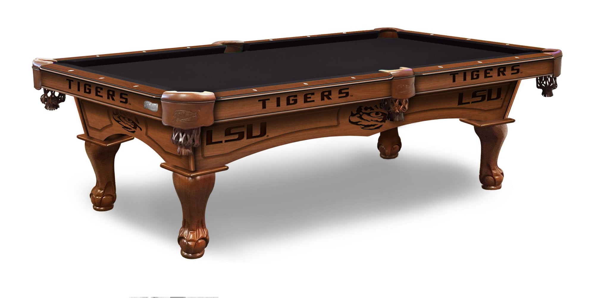 LSU Pool Table with Plain Cloth