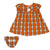 Clemson University Campus Plaid  Dress with Bloomers