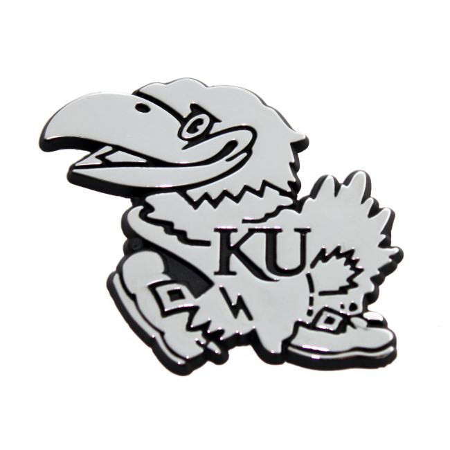 University of Kansas Chrome Auto Emblem