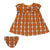 Oklahoma State University Campus Plaid  Dress with Bloomers