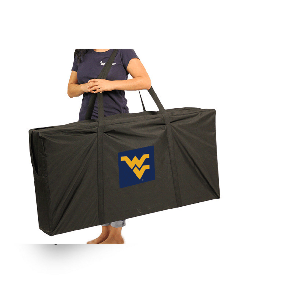 West Virginia University Matching Stripe Cornhole (Navy)