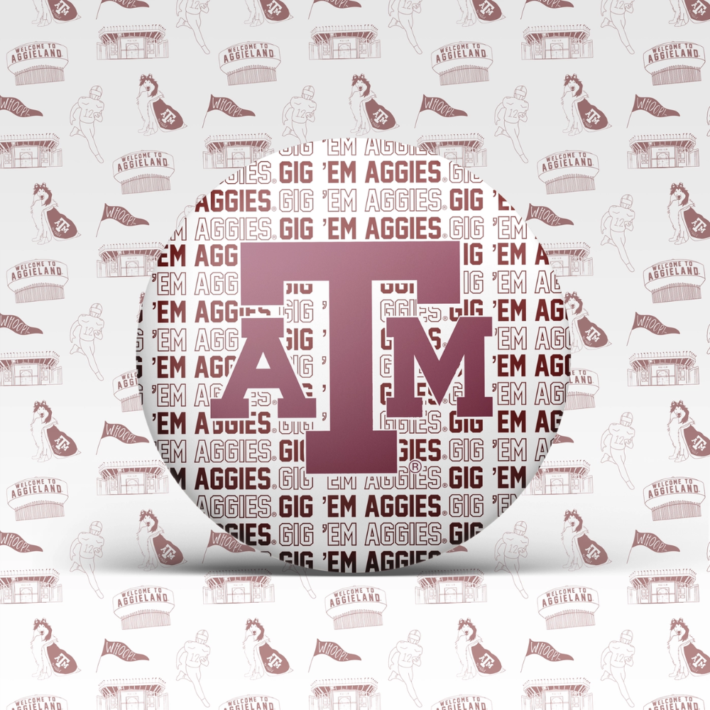 Texas A&M University Button - Logo