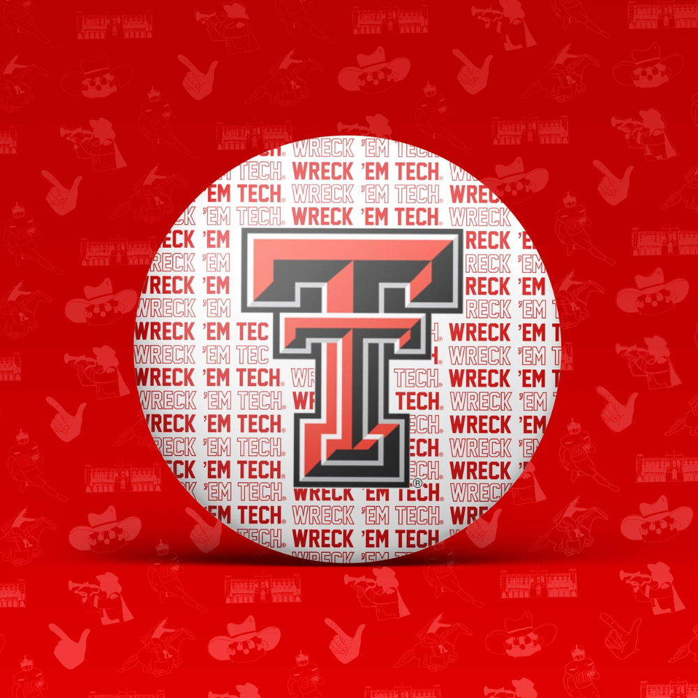 Texas Tech University Button - Logo