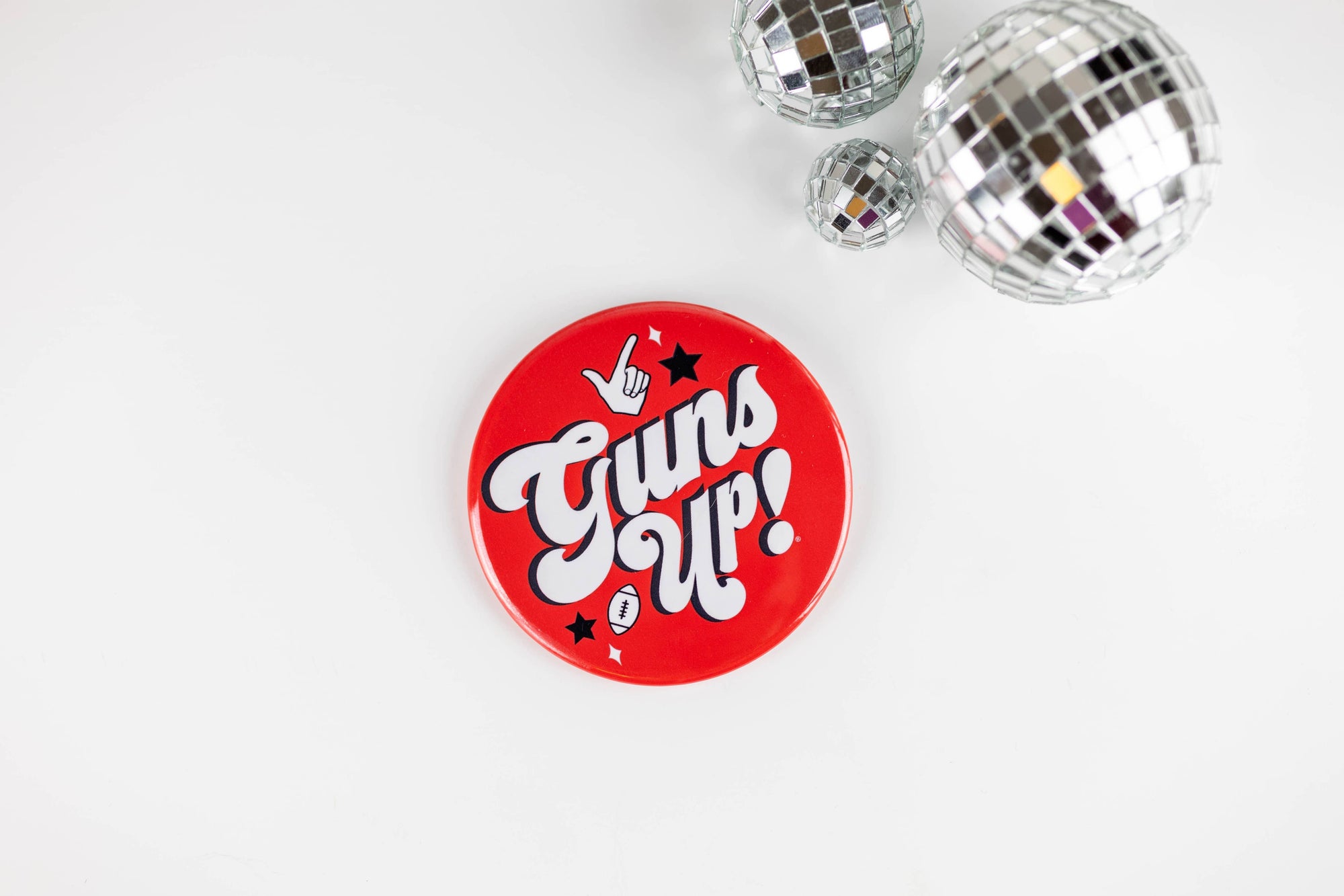 Texas Tech University Button - Guns Up