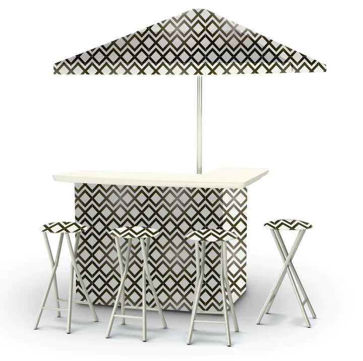 Chevron Portable Tailgate Bar