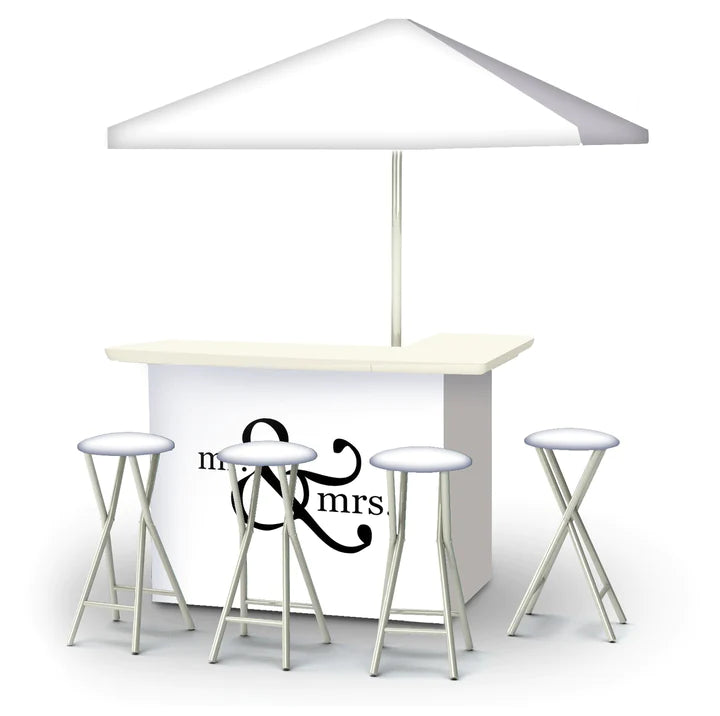 Mr. &amp; Mrs. Portable Tailgate Bar