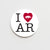 University of Arkansas I Heart AR  Button