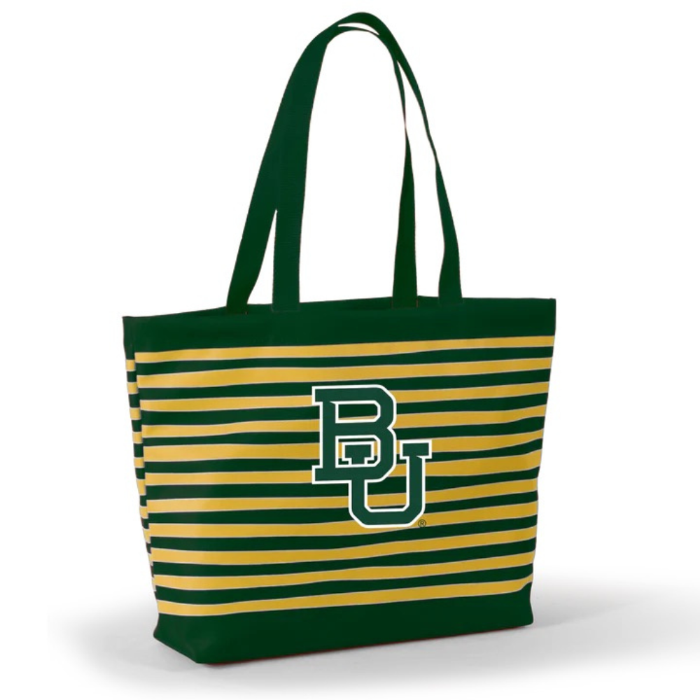 Baylor University Wavy Striped Tote