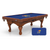 University of Kansas Pool Table with Logo Cloth