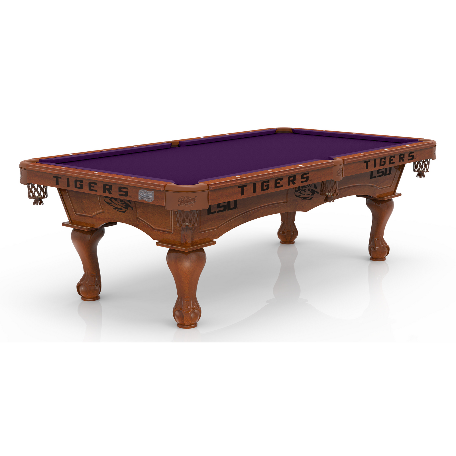 LSU Pool Table with Plain Cloth
