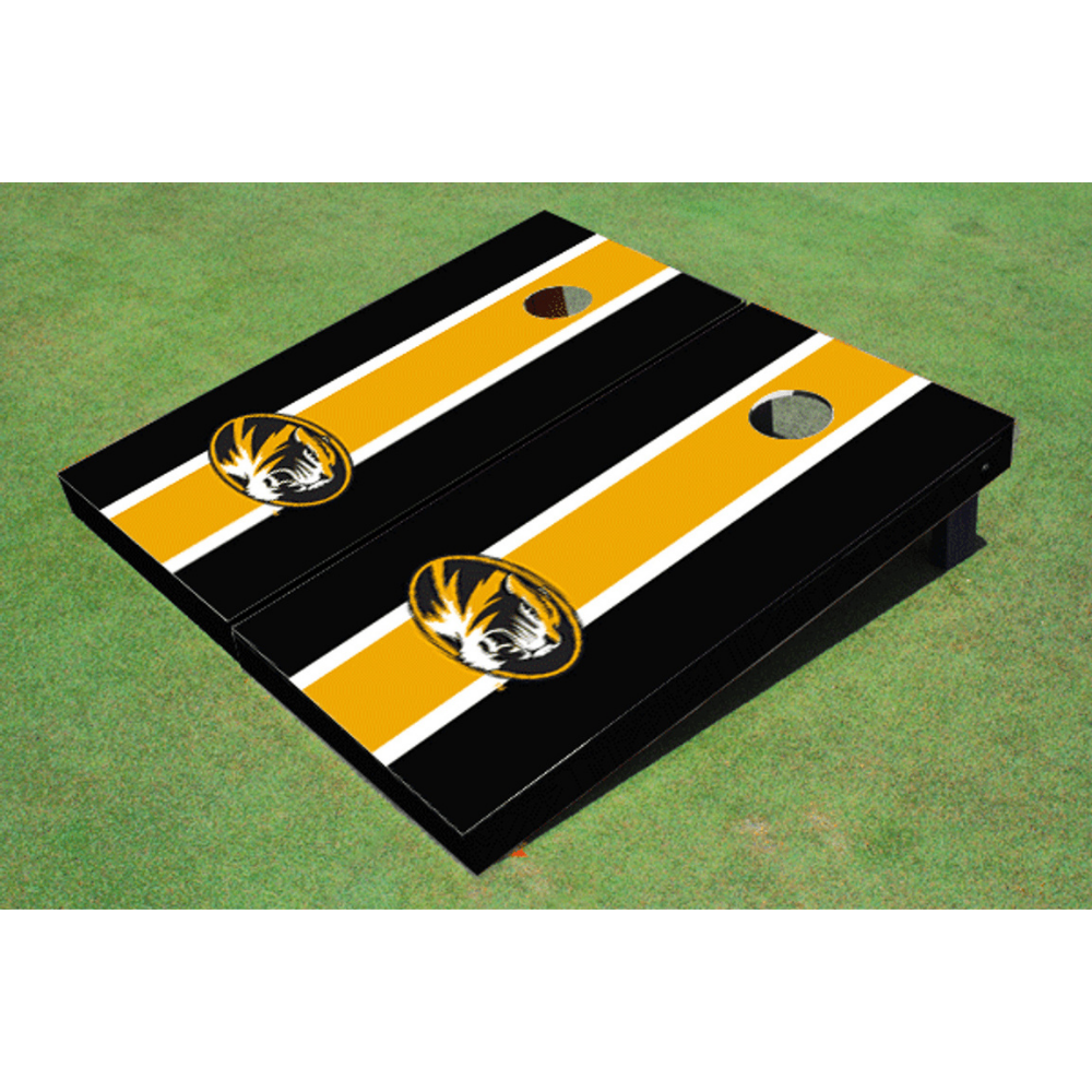 University of Missouri Matching Stripe Cornhole (Black)