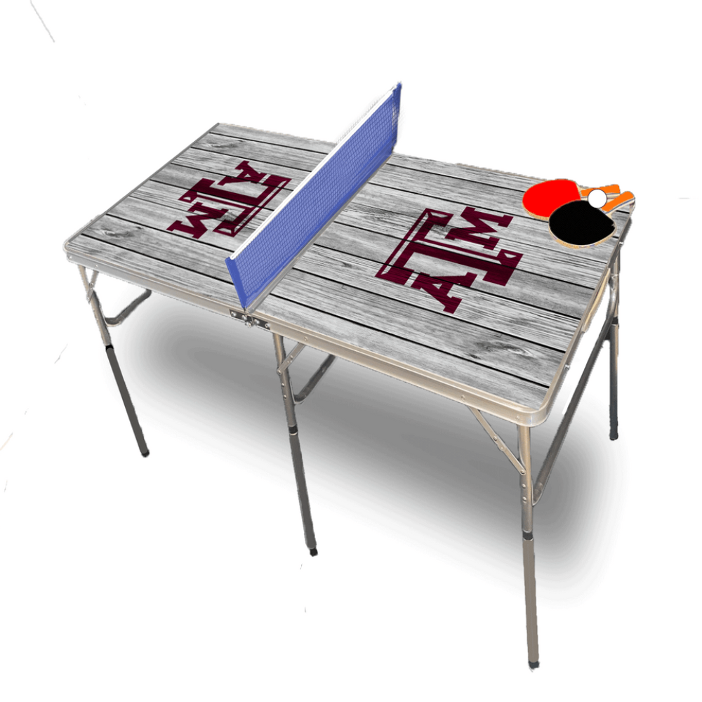 Texas A&M University Pop-Up Table Tennis (Gray)
