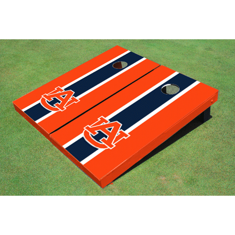 Auburn University Matching Stripe Cornhole (Orange)