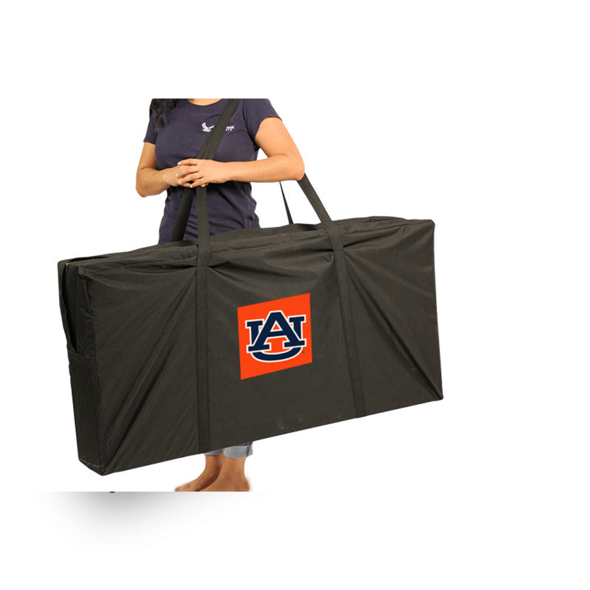 Auburn University Matching Stripe Cornhole (Orange Tigers)