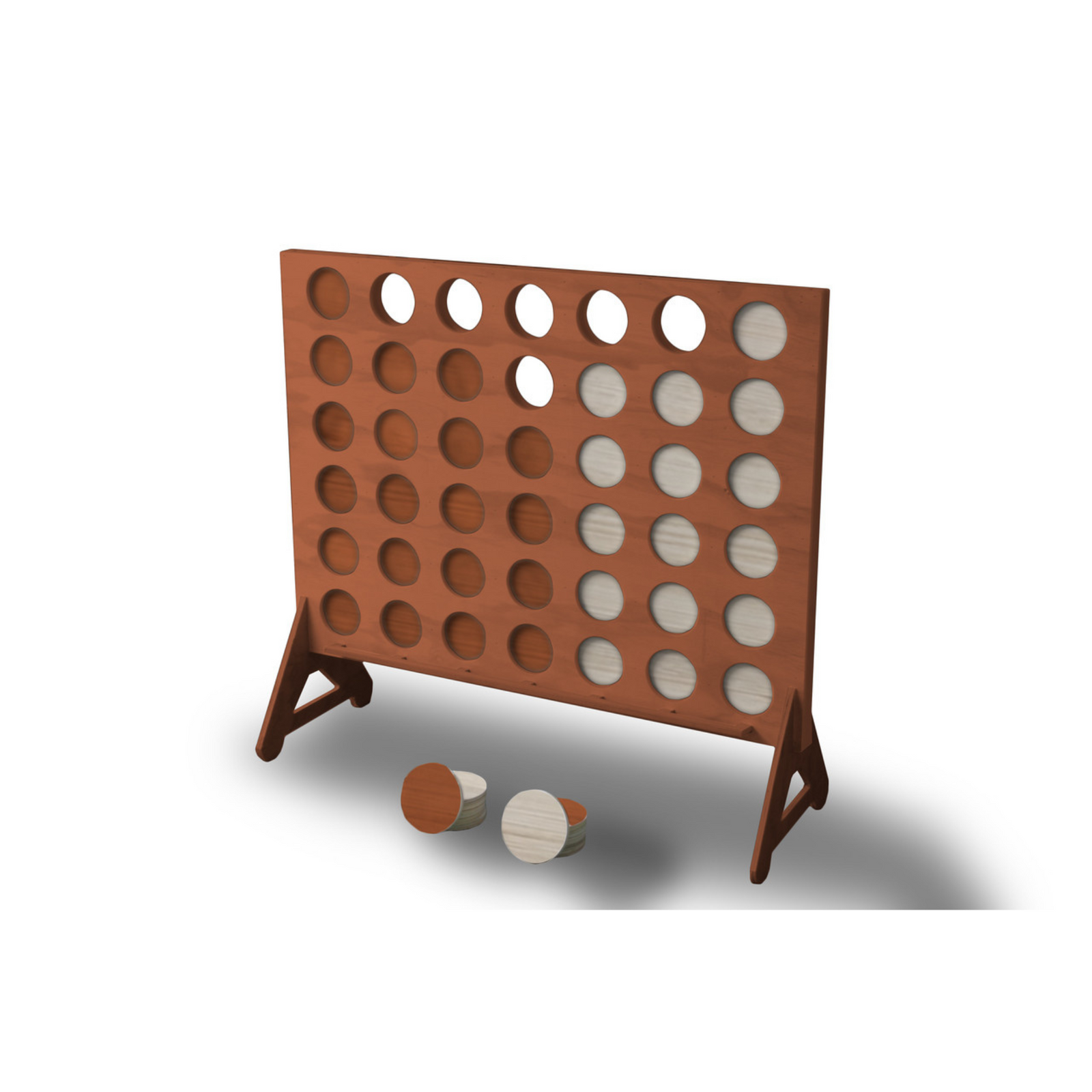 Custom Giant Connect 4 - Rosewood Stain