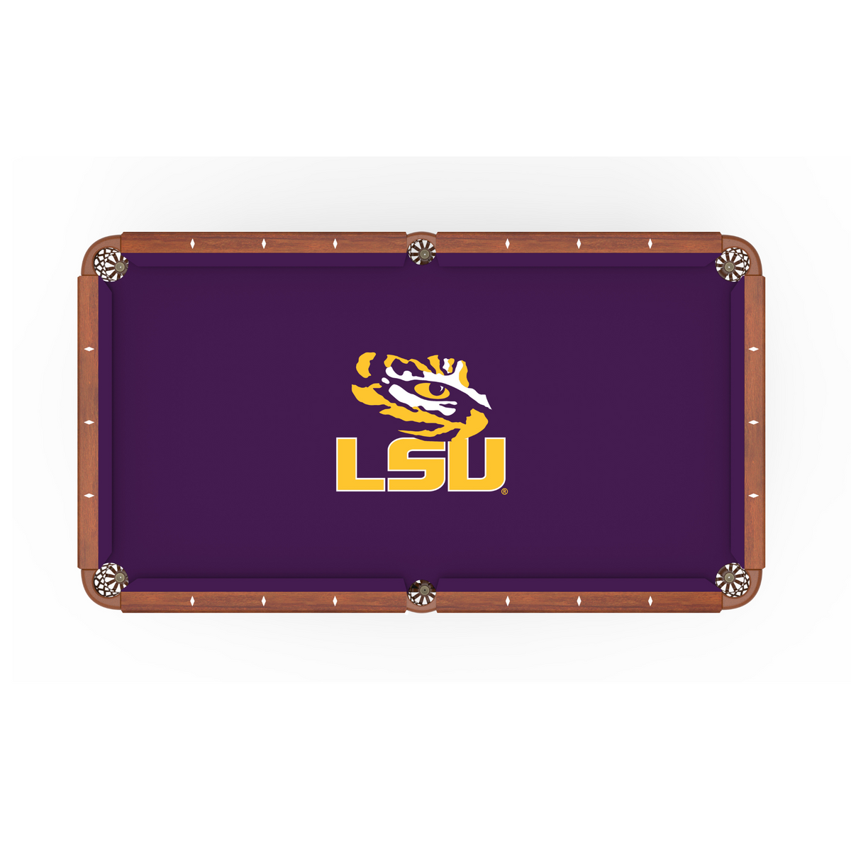 LSU Pool Table Cloth - 7 Feet