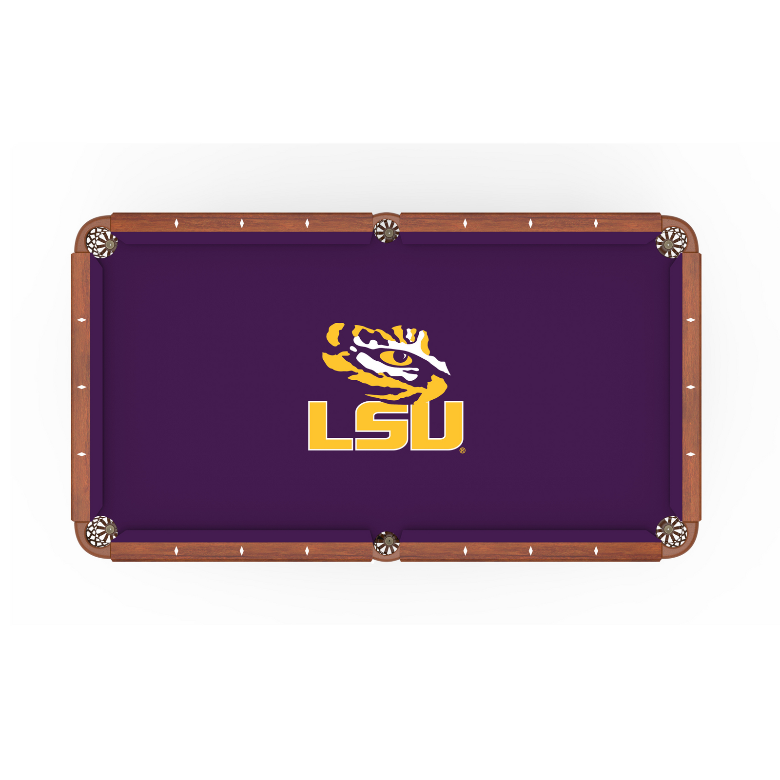 LSU Pool Table Cloth - 7 Feet