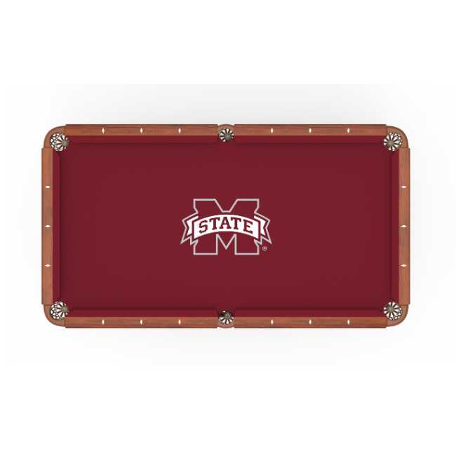 Mississippi State University Pool Table Cloth - 9 Feet