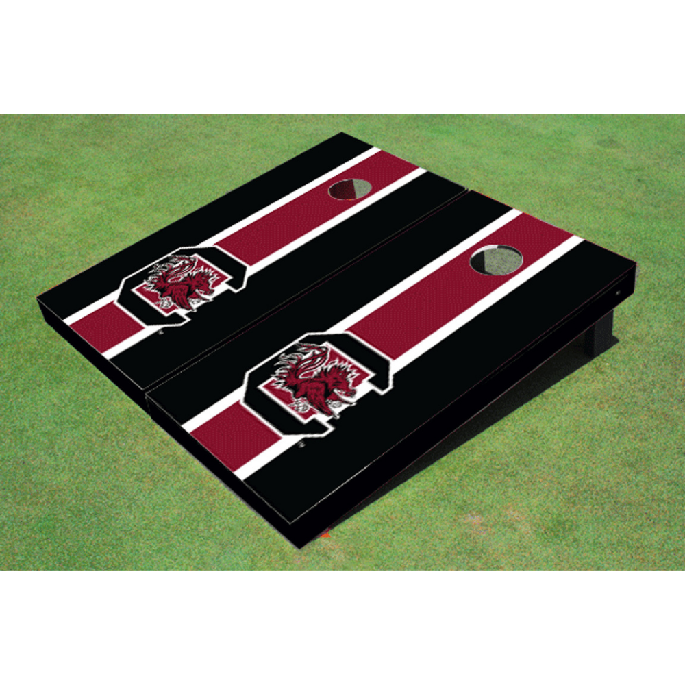 University of South Carolina Matching Stripe Cornhole (Black)