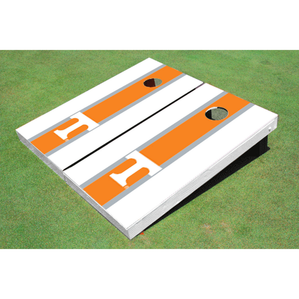 University of Tennessee Matching Stripe Cornhole (White)