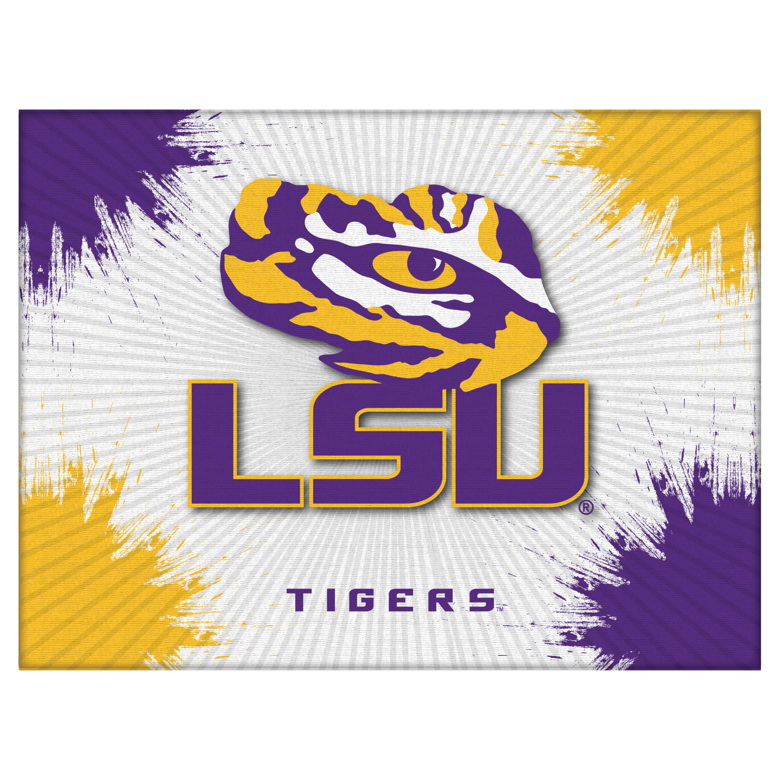 LSU Logo Spirit Canvas (24” x 32”)