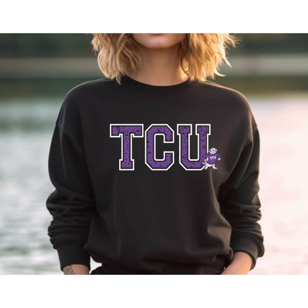 TCU Big Letter Mascot