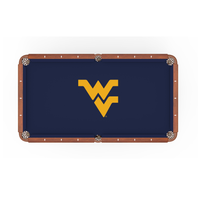 West Virginia University Pool Table Cloth - 9 Feet