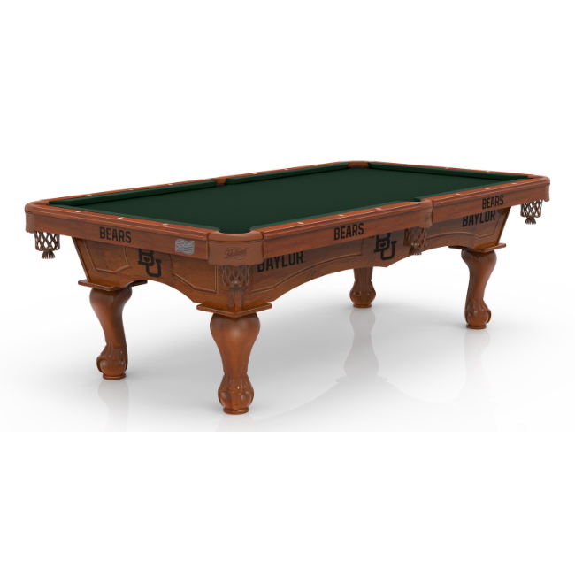 Baylor University Pool Table with Plain Cloth