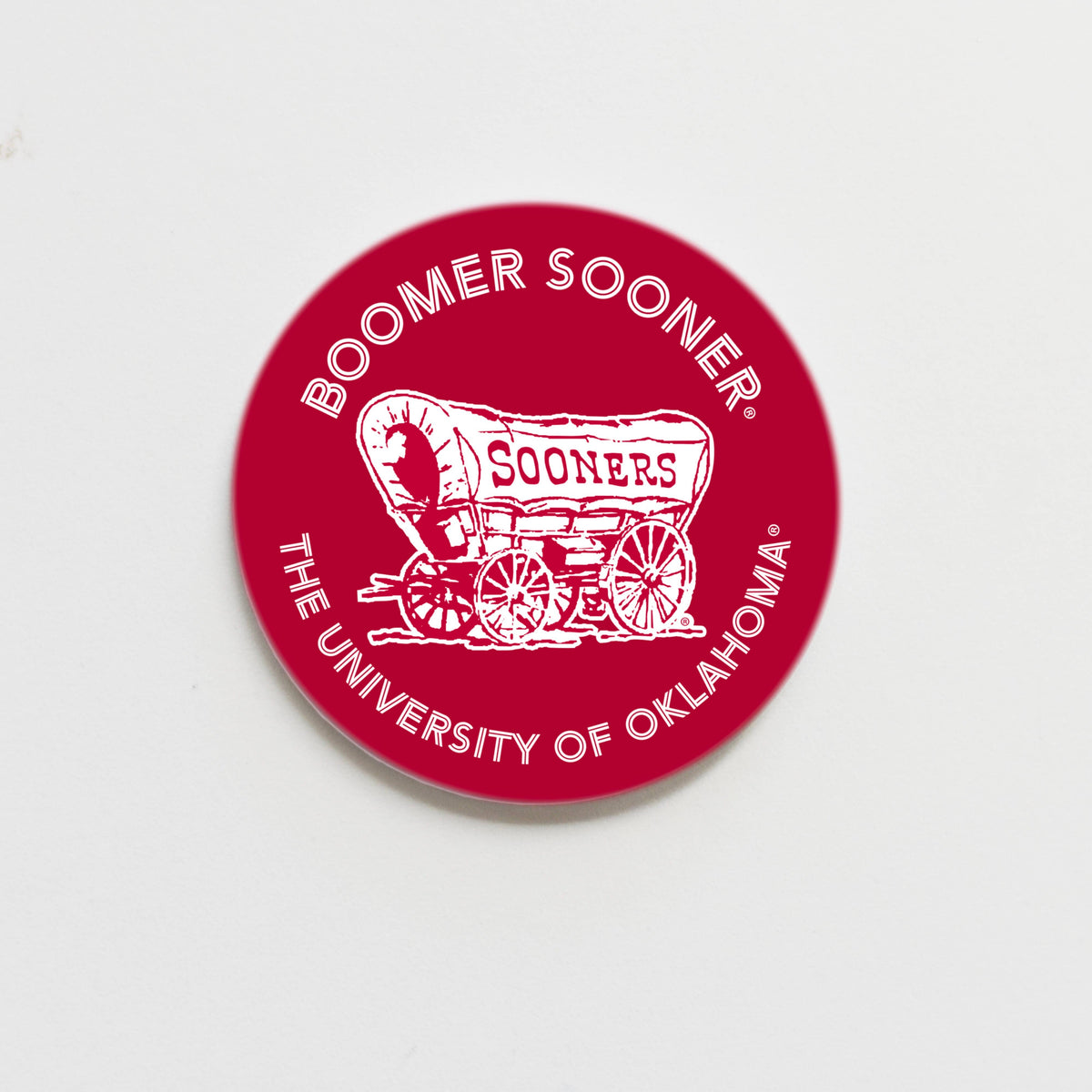 University of Oklahoma Button - Schooner Crimson