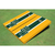 Baylor University Matching Stripe Cornhole (Gold BU)