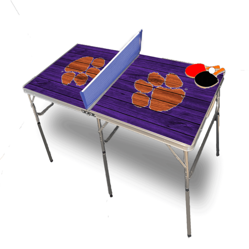 Clemson University Pop-Up Table Tennis (Purple)