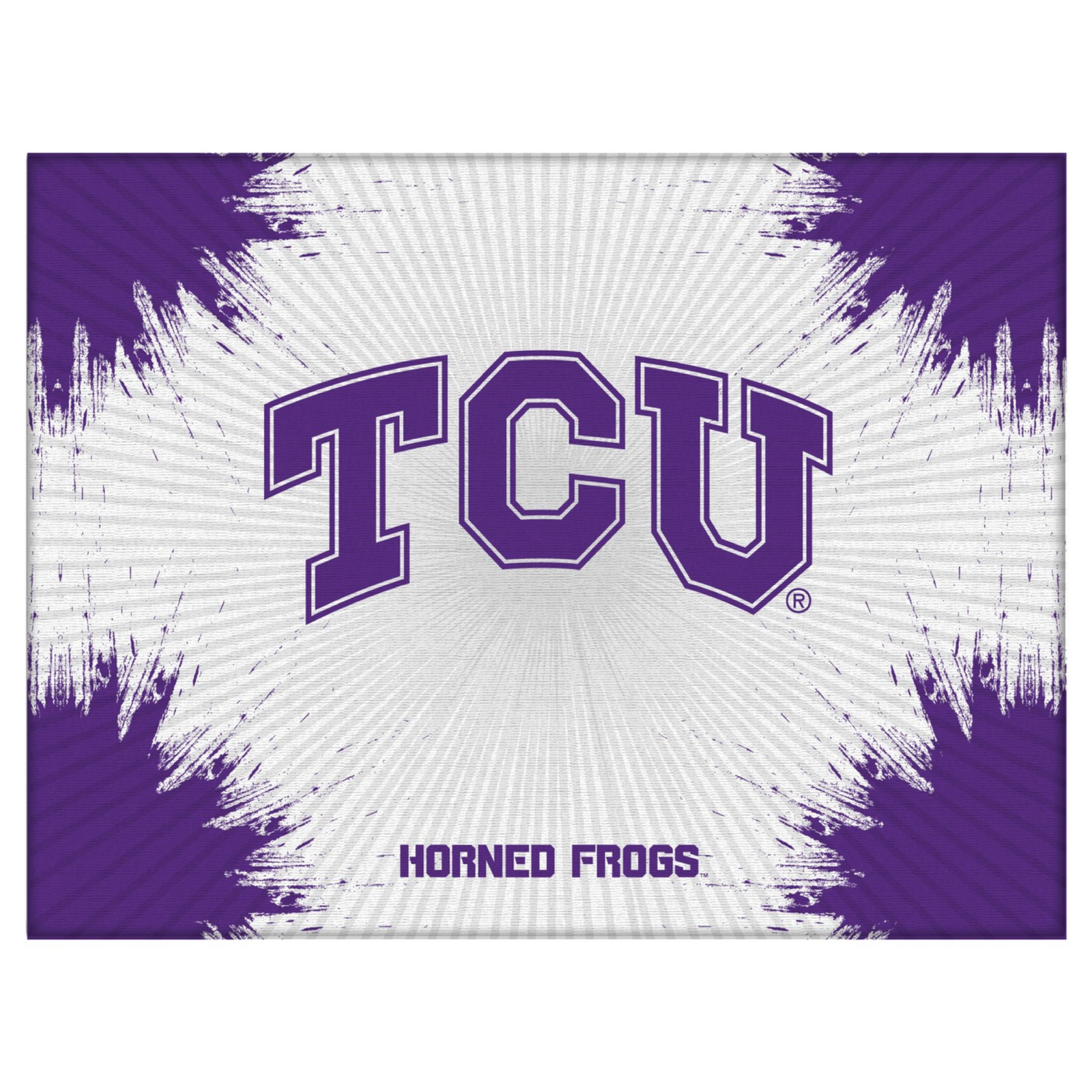TCU Logo Spirit Canvas (24” x 32”)