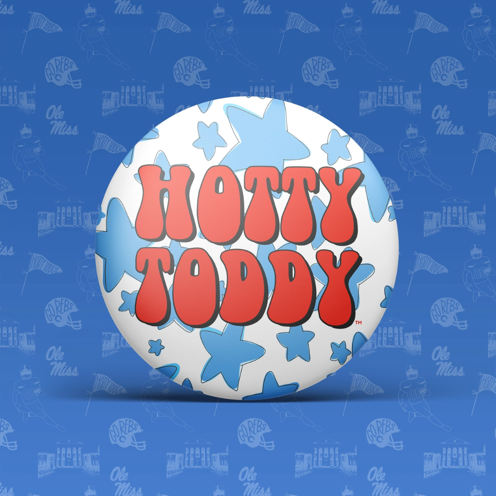 Ole Miss Button - Hotty Toddy