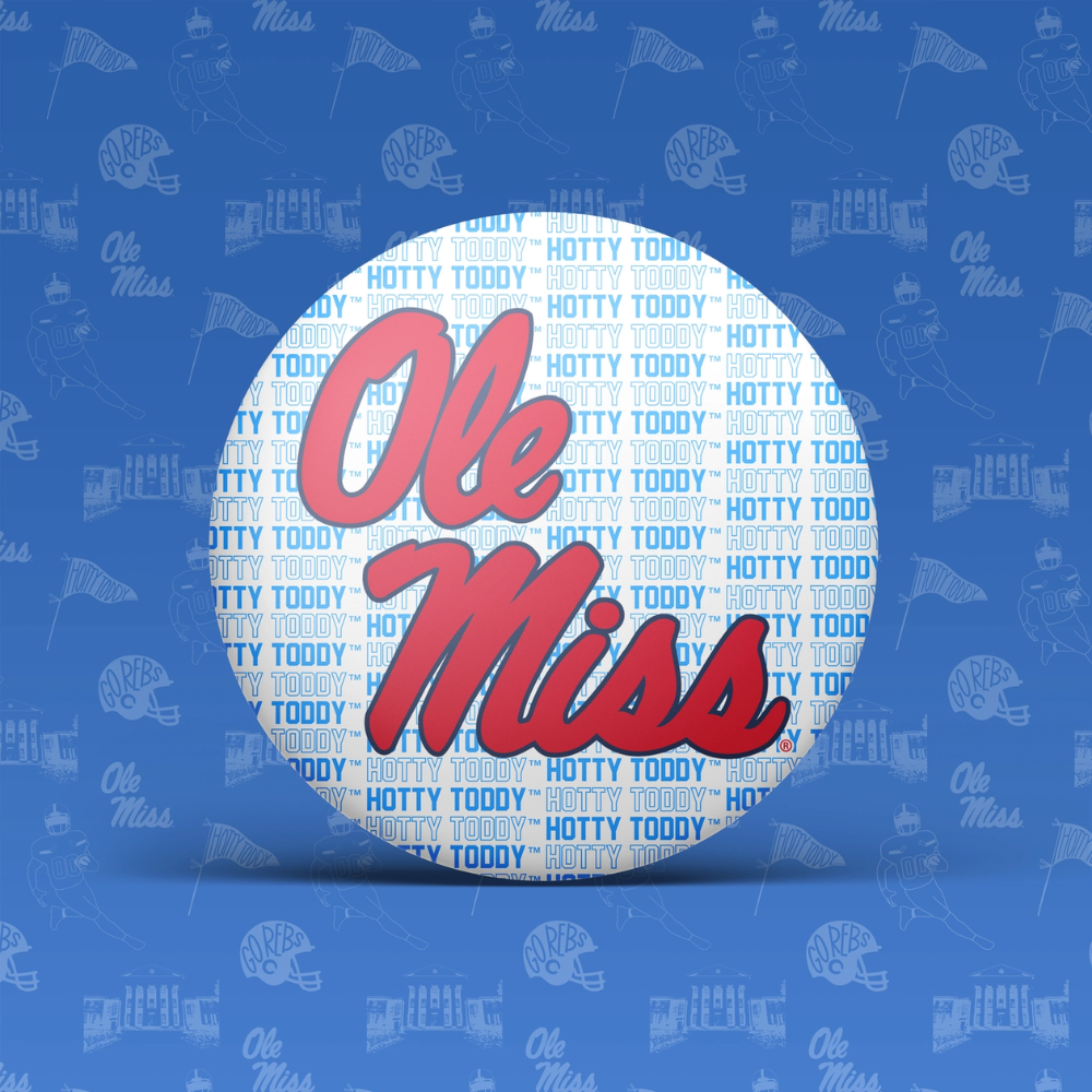 Ole Miss Button - Logo