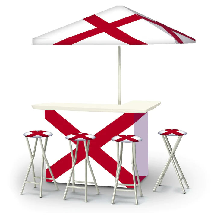 Alabama Flag Portable Tailgate Bar