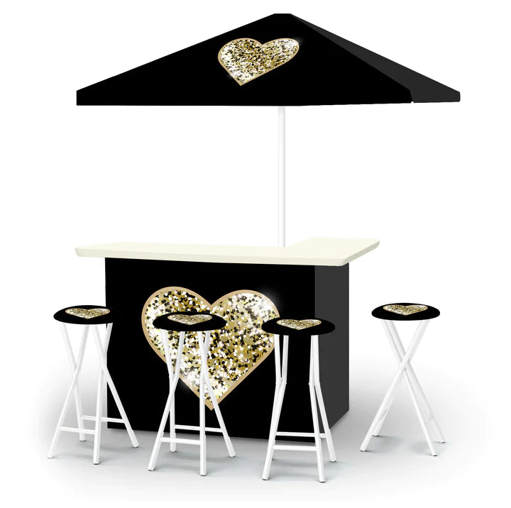 Heart of Gold Portable Tailgate Bar