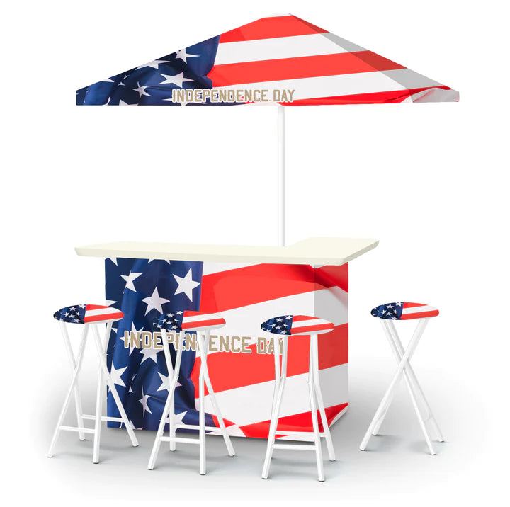 Liberty &amp; Justice Portable Tailgate Bar