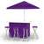 Solid Purple Portable Tailgate Bar