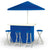 Solid Royal Blue Portable Tailgate Bar