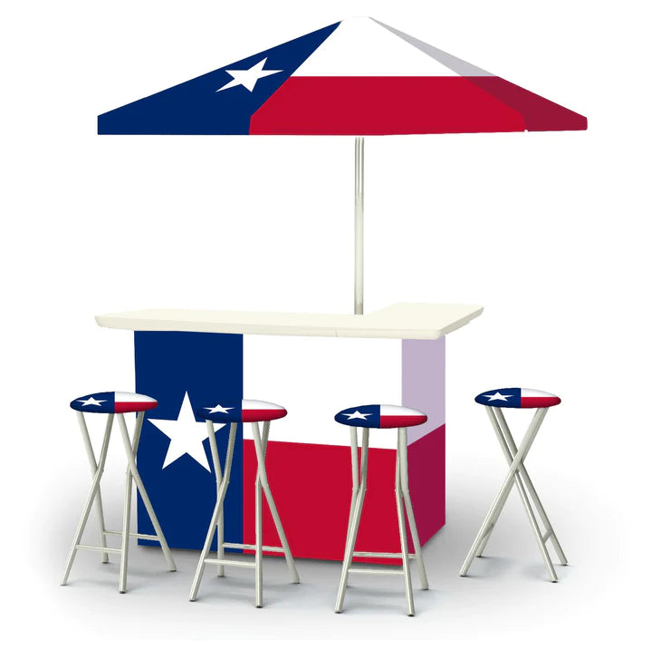 Texas Flag Portable Tailgate Bar
