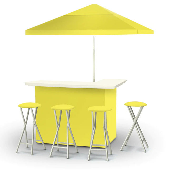 Solid Yellow Portable Tailgate Bar - Passionately Rivalicious