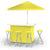 Solid Yellow Portable Tailgate Bar