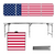 American Flag 8 Foot Portable Tailgate Table