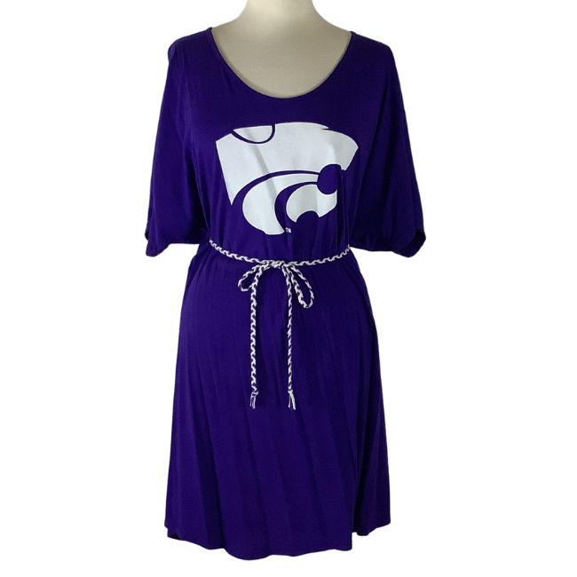 Kansas State University Jill Logo Dress with Braided Belt - Passionately  Rivalicious